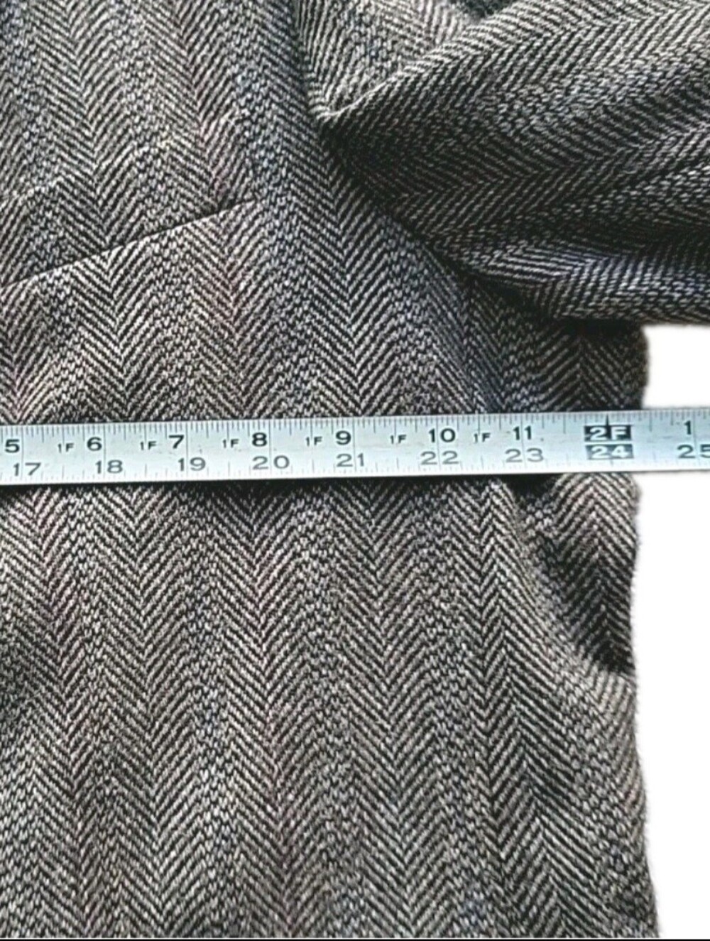 Cricketeer Blazer Mens 48L Brown Herringbone Lambswool Sport Coat Jacket Canada - Picture 9 of 14